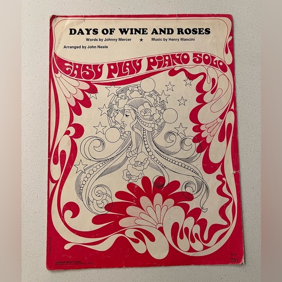 Vintage Sheet Music Days of Wine and Roses Henry Mancini Johnny Mercer 1962 - Picture 2 of 11